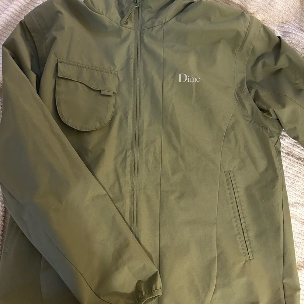 Avocado green dime jacket/vest